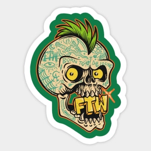 Don't forget your roots Skuls Sticker